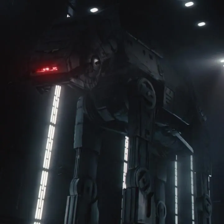Cenário temático da Star Wars: Rise of the Resistance