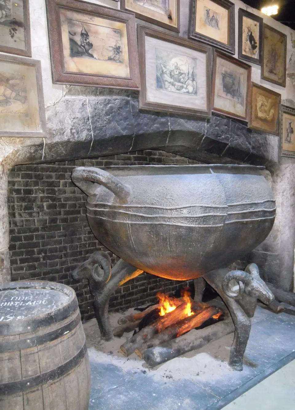 Cenário do Leaky Cauldron no estúdio de Harry Potter em Leavesden